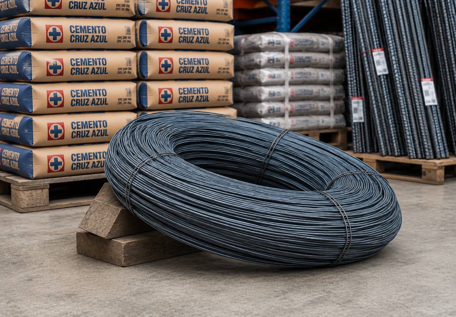 Rollo de alambre recocido para construcción