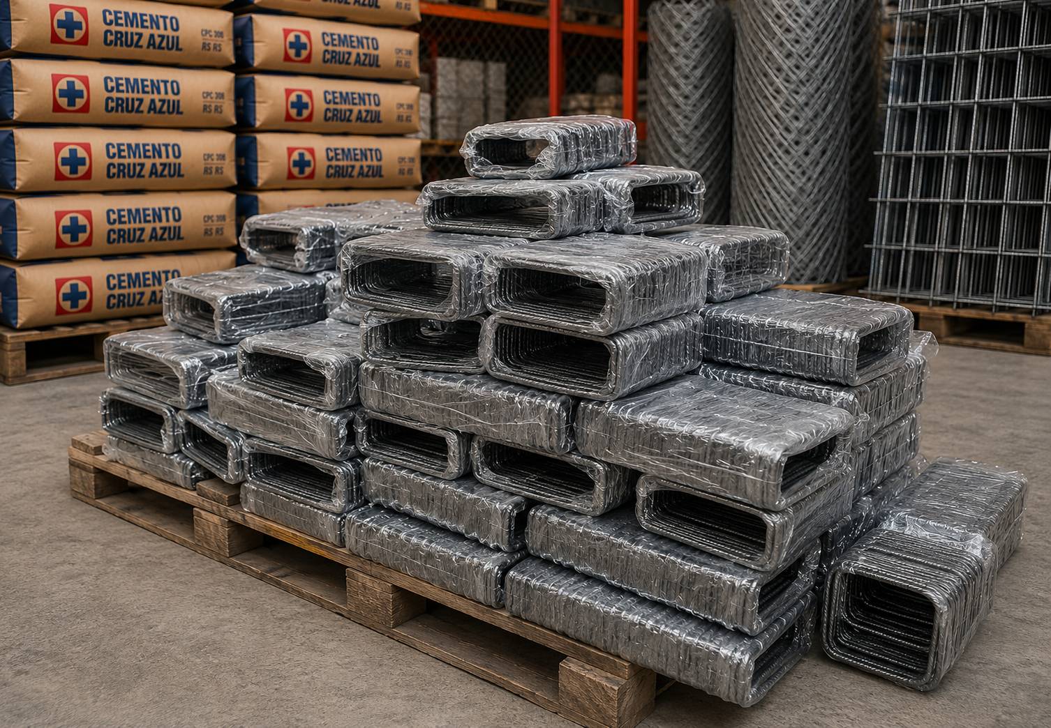Estribos de acero para construcción
