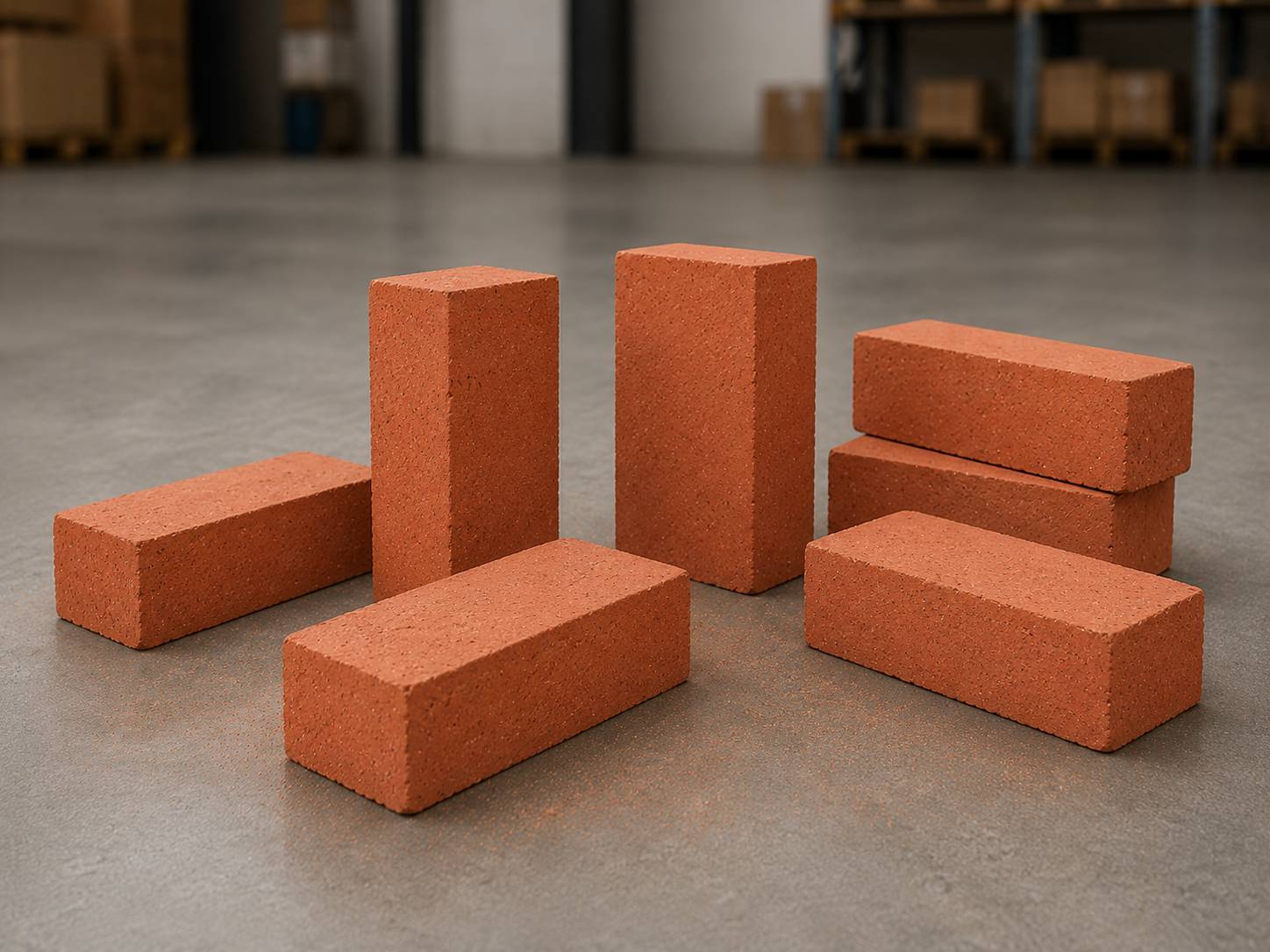 Tabique rojo recocido para construcción