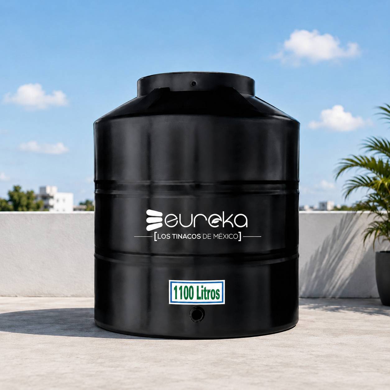 Tinaco bicapa Eureka para almacenamiento de agua