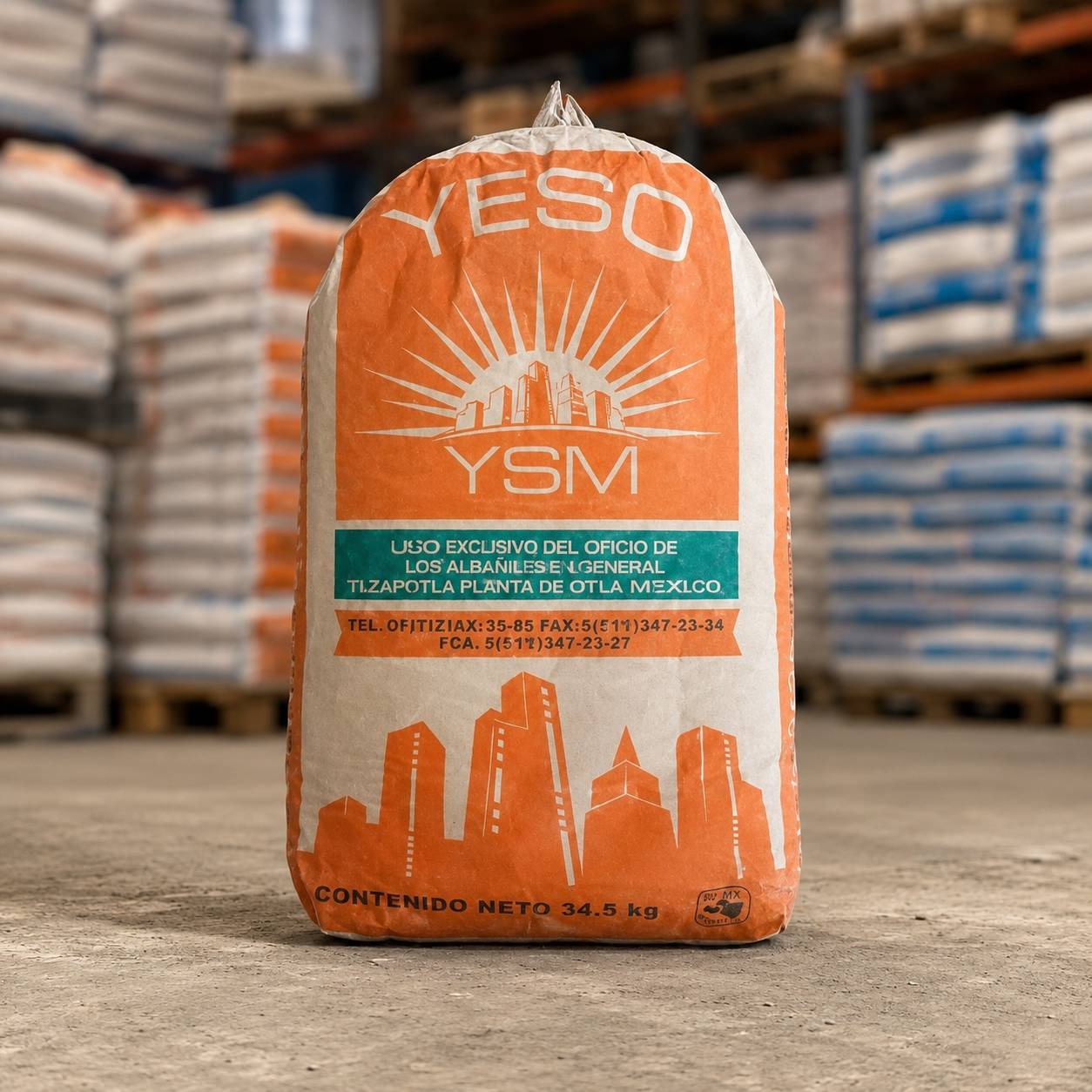 Yeso YSM para construcción
